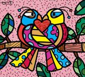 Romero Britto Romero Britto Love Birds (Pink)